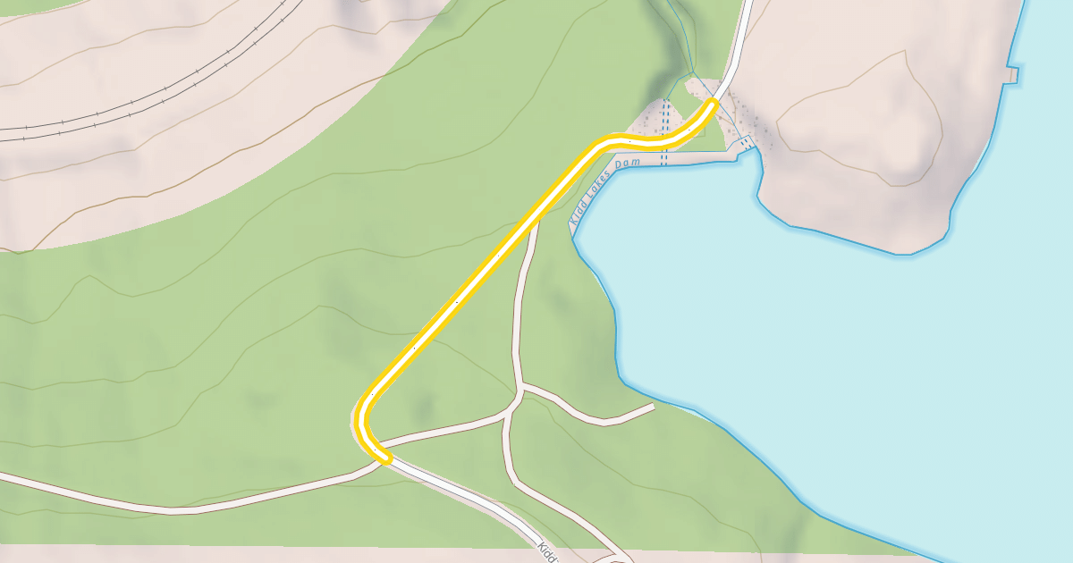 Map preview of Kidd Lakes Road