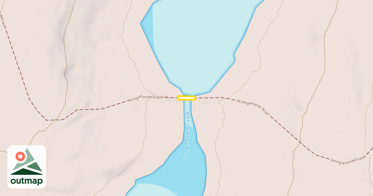 Map of Long Pond Trail