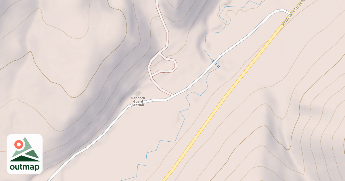 Map of BANNOCK GUARD STATION ACCESS