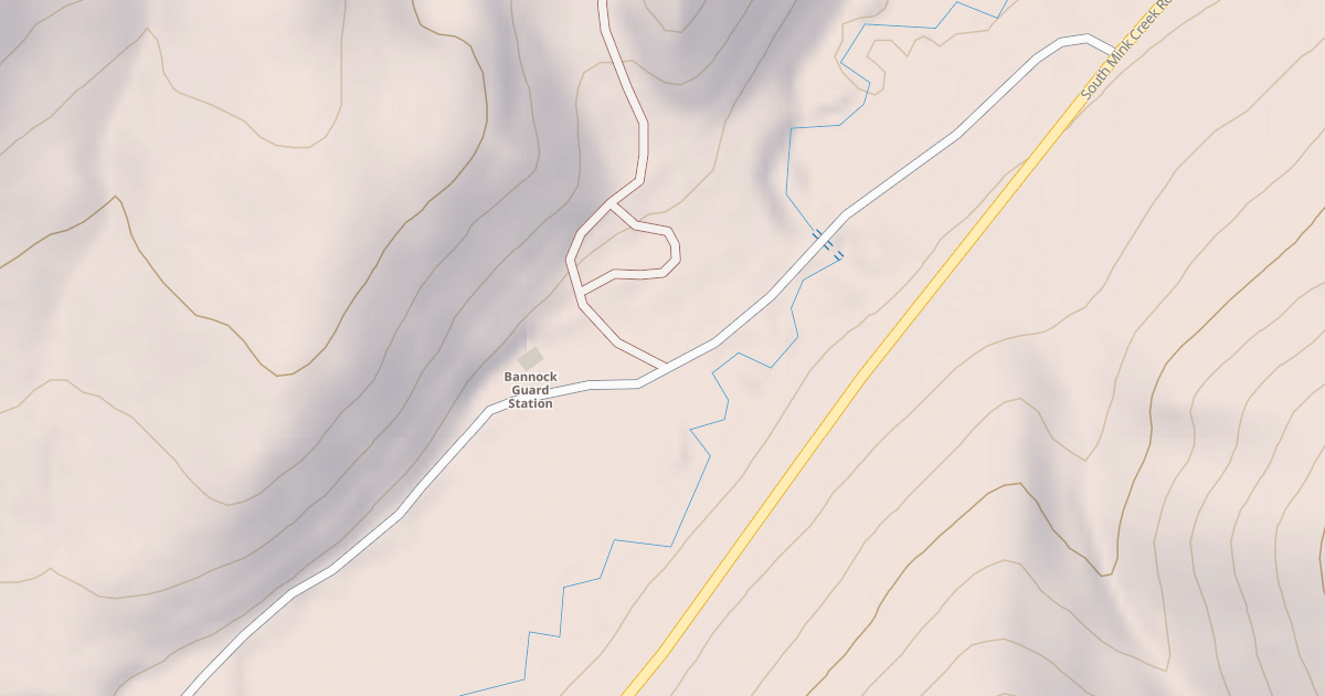 Map preview of BANNOCK GUARD STATION ACCESS