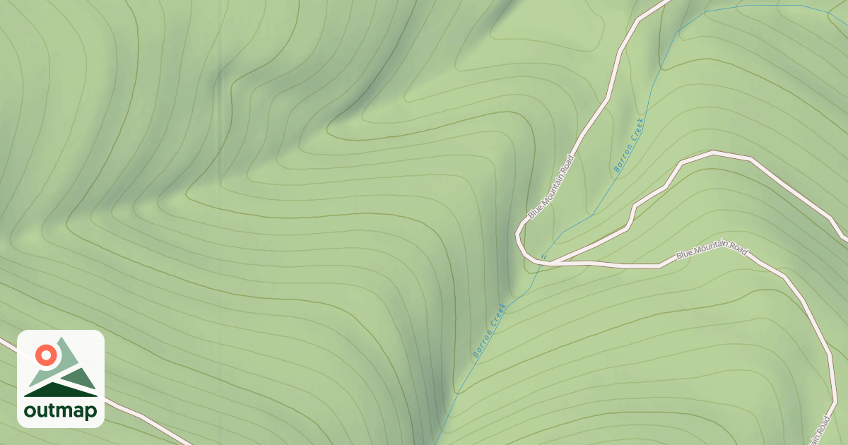Map of BLUE MOUNTAIN D