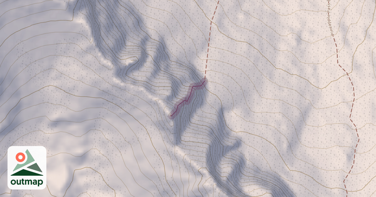 Map of Edge of Time Arete