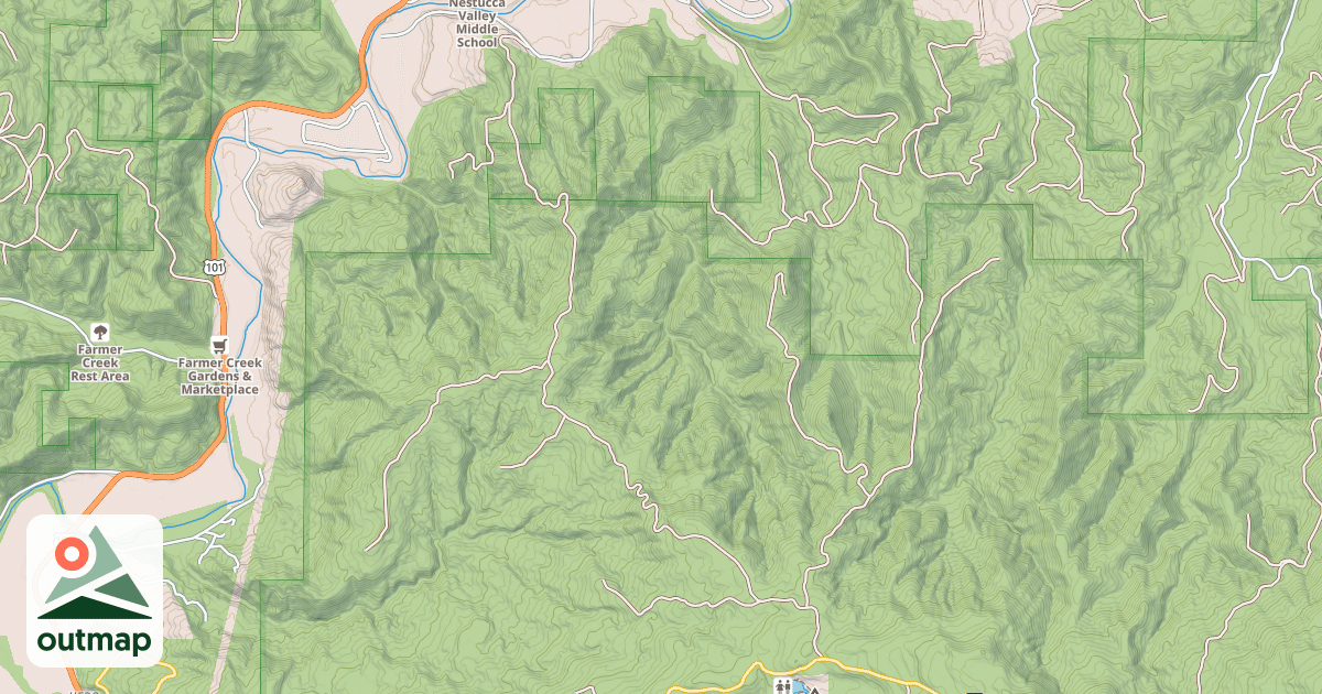 Map of FOLAND CREEK