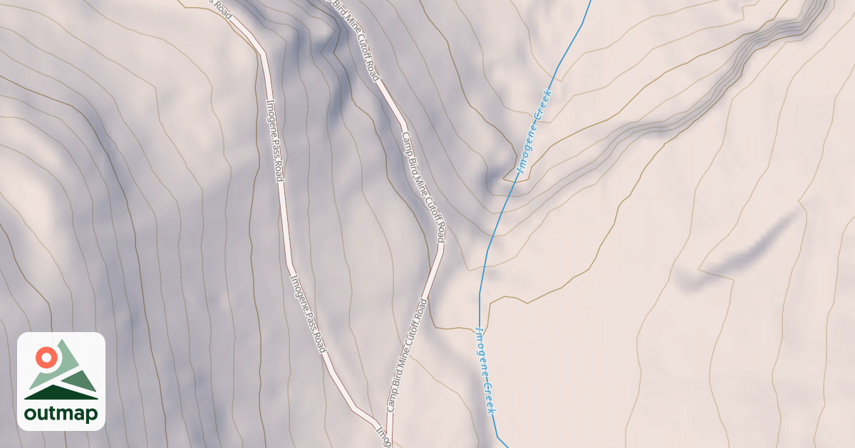 Map of CAMP BIRD MINE CUTOFF