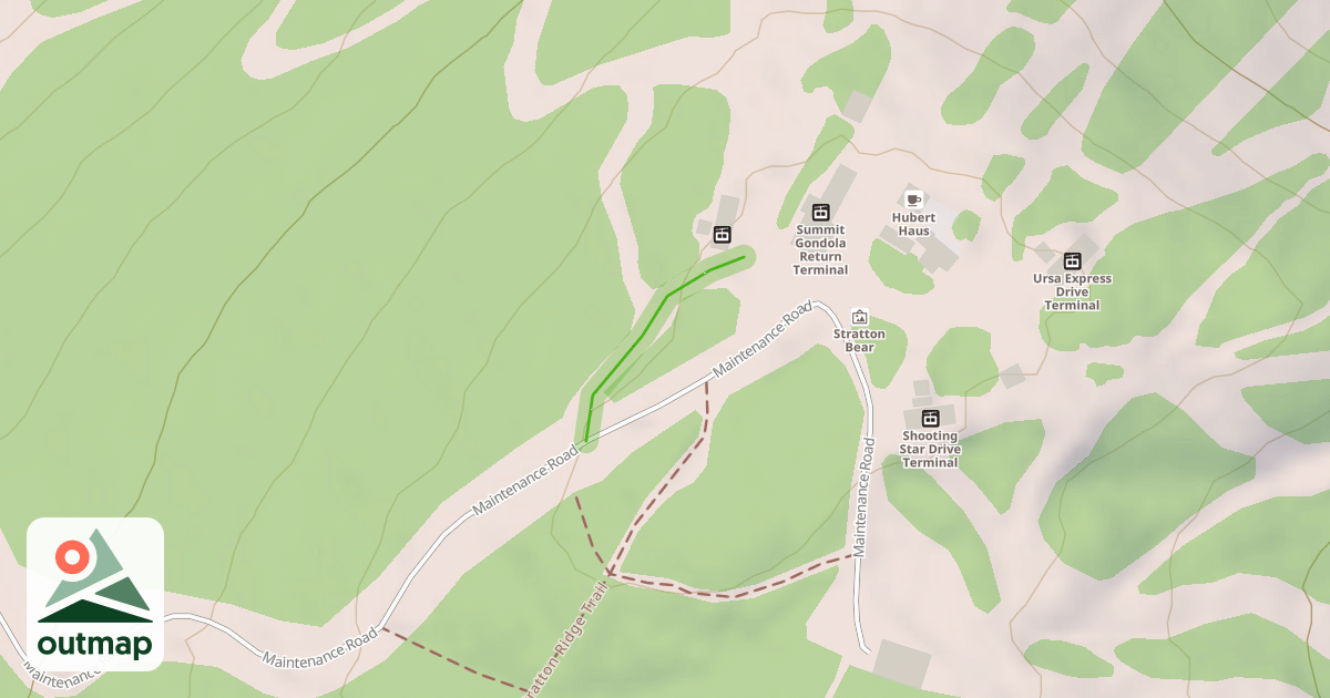 Map of Mike's Cut Through
