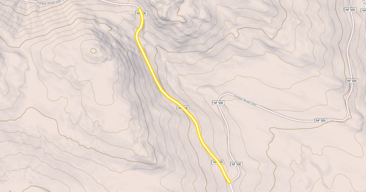 Map preview of Forest Road 600
