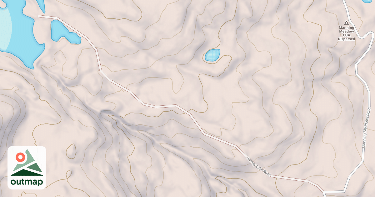 Map of BARNEY LAKE
