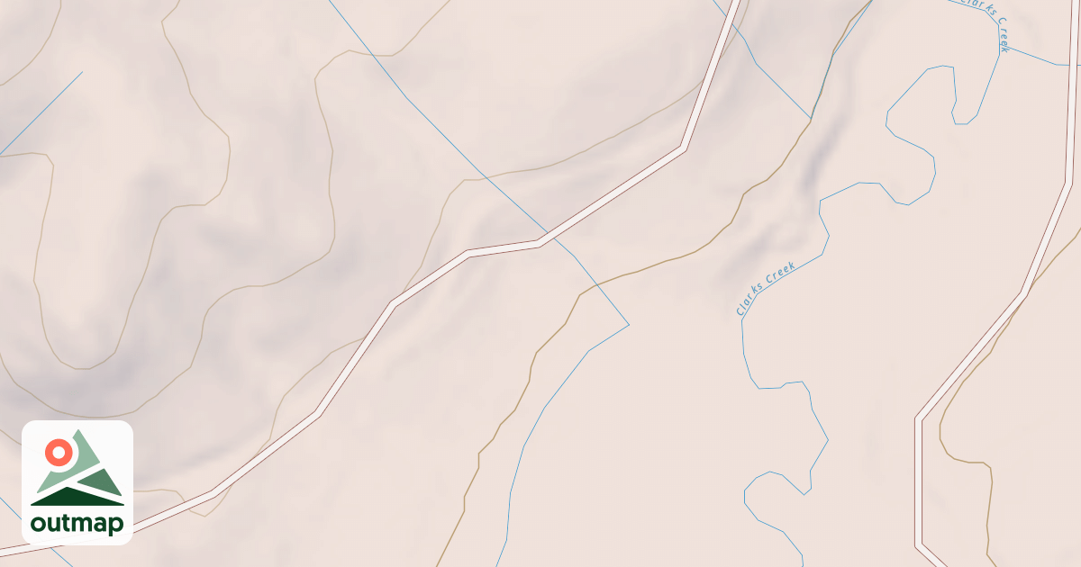 Map of CLARKS WEST SPUR