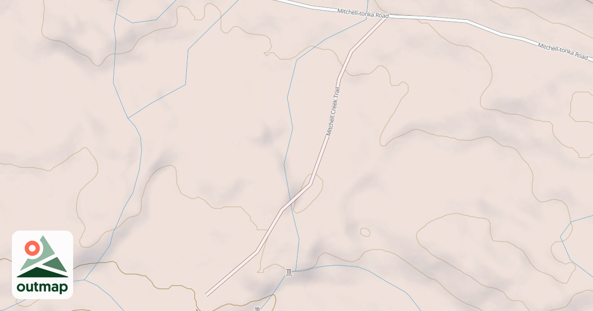 Map of MITCHELL CR TRAIL ROAD