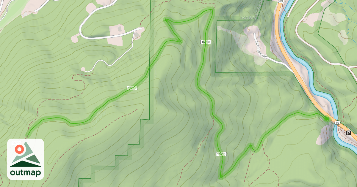 Map of Western States Trail