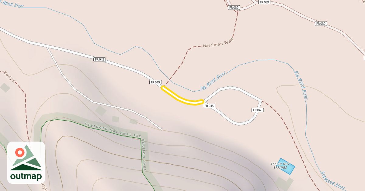 Map of North Easley Hot Springs Road