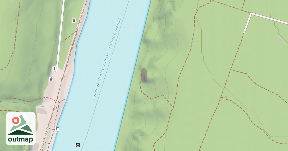 Map of L'Île aux Pies - Secteur des Margouilllats