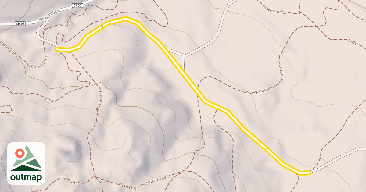 Map of Hartman Rocks Nordic