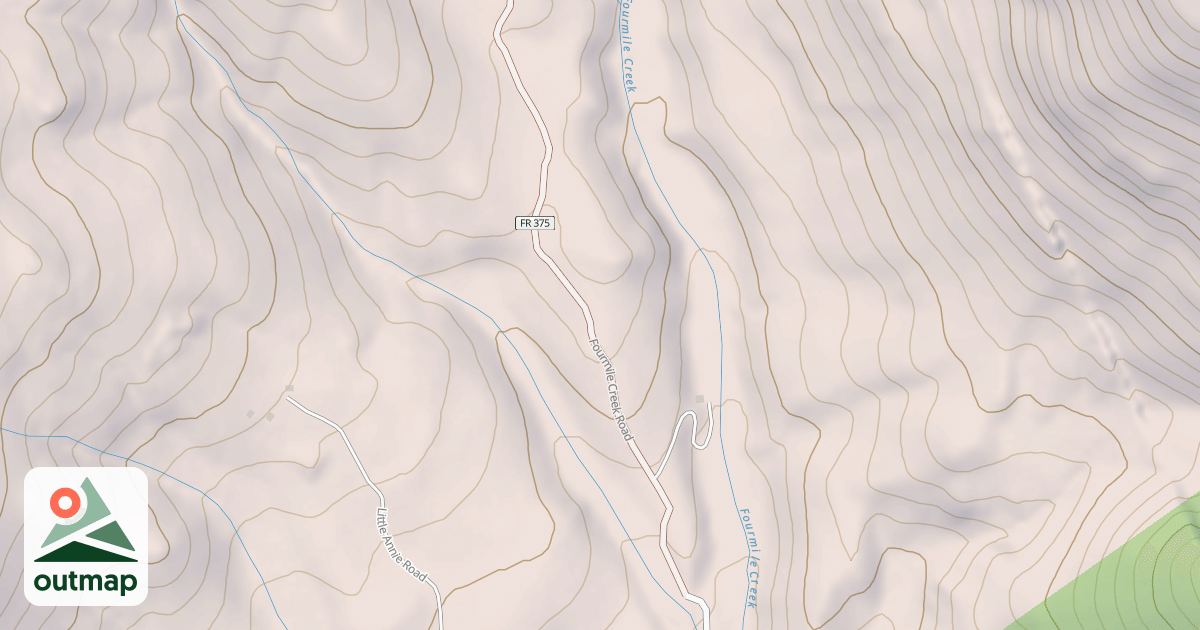 Map of FOURMILE CREEK