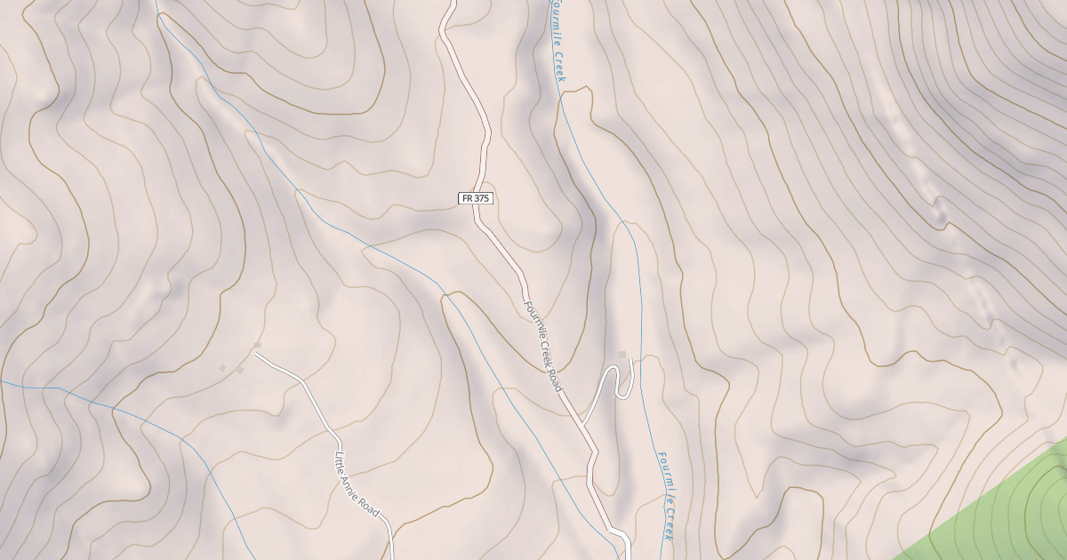 Map preview of FOURMILE CREEK