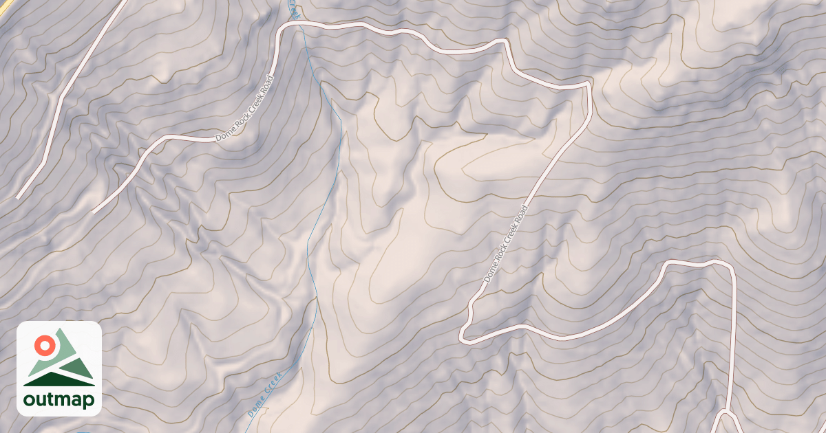 Map of DOME ROCK CREEK