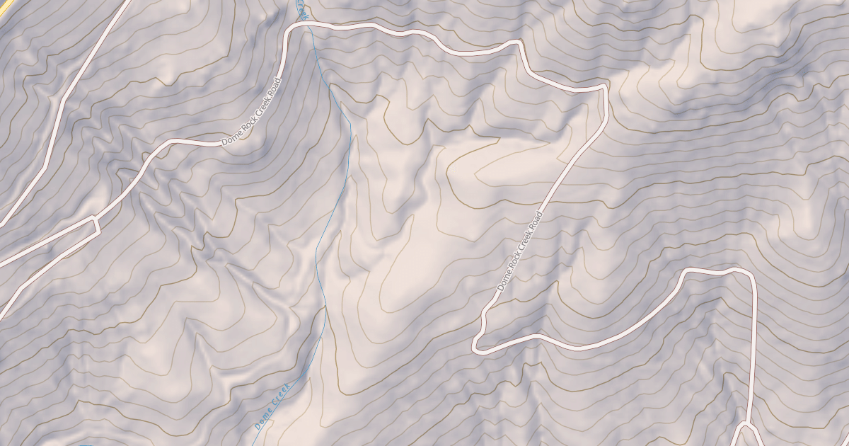 Map preview of DOME ROCK CREEK