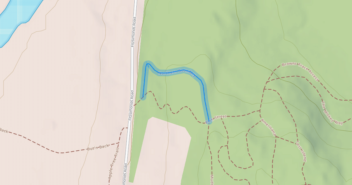 Map preview of Northern Boundary