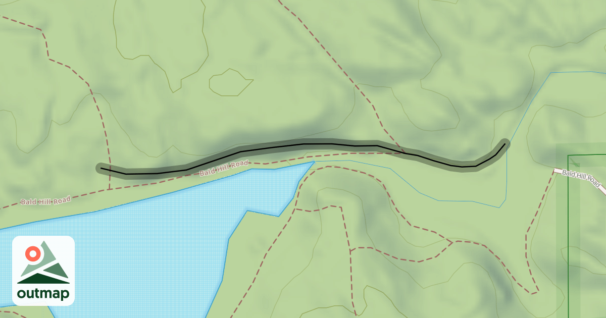 Map of Bald Hill Road