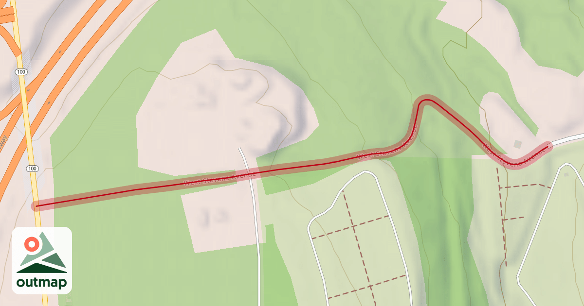 Map of West Stevens Avenue