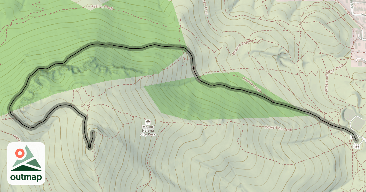 Map of 1906 Trail