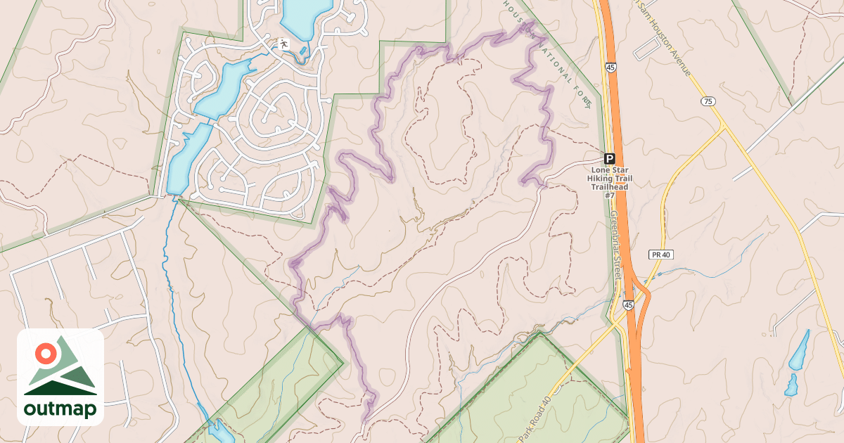 Map of North Loop Trail