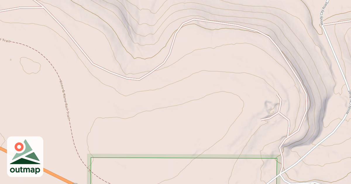 Map of COON RUN -1