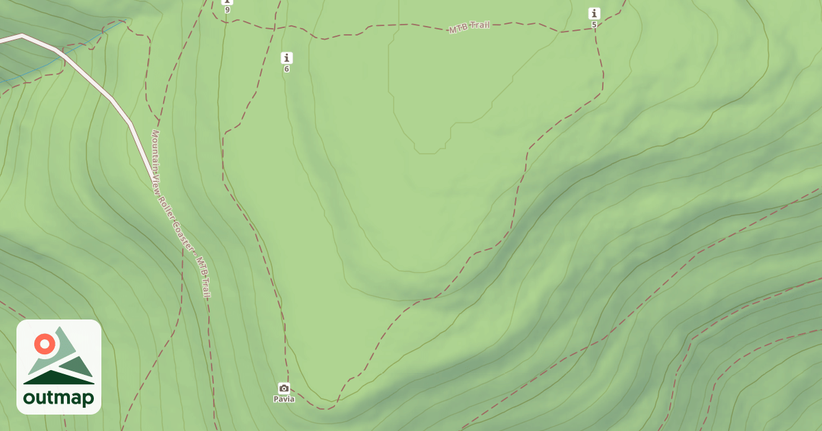 Map of Blue Knob State Park Trails