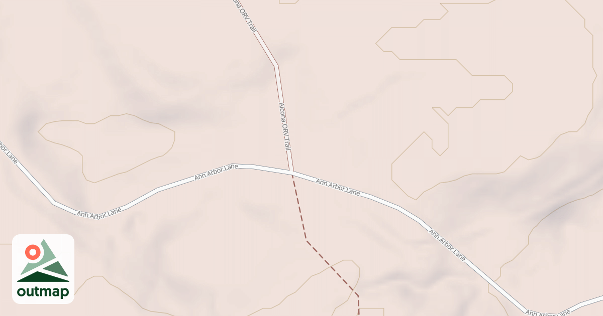 Map of ALCONA ATV TRAIL