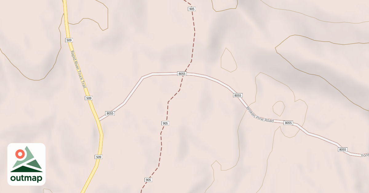 Map of BROKEN PINE