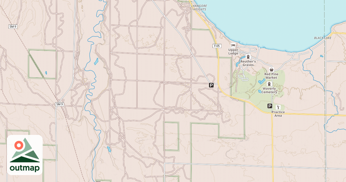 Map of Red Bridge Trail