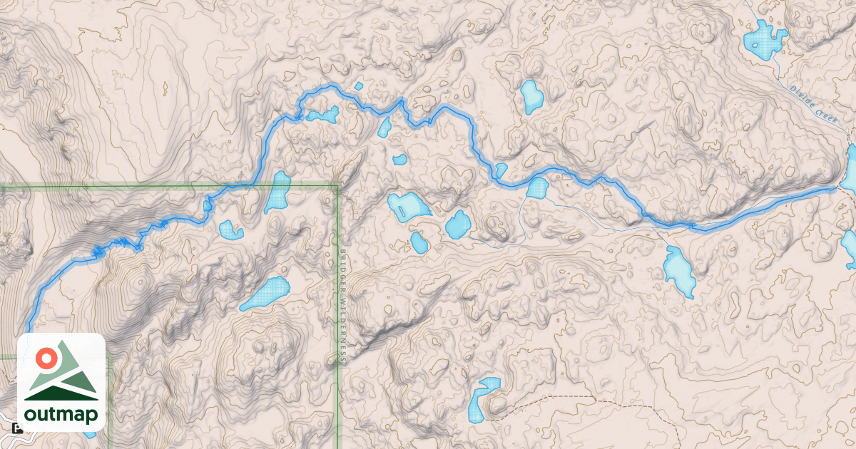 Map of Scab Creek Trail