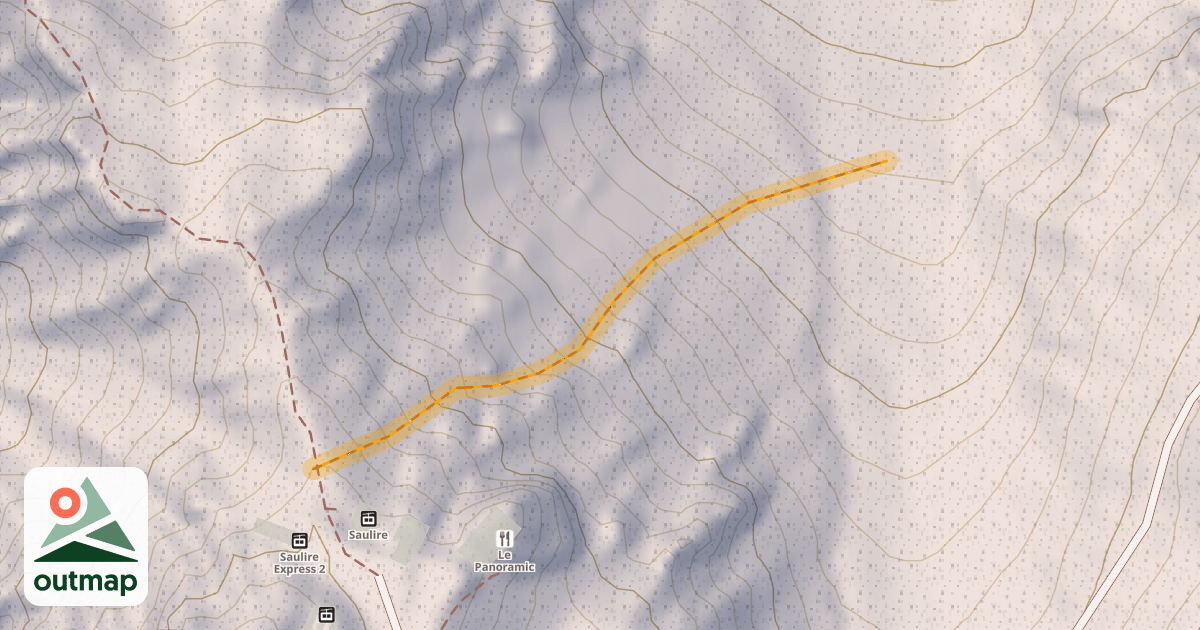 Map of Couloir « Sous le téléphérique »