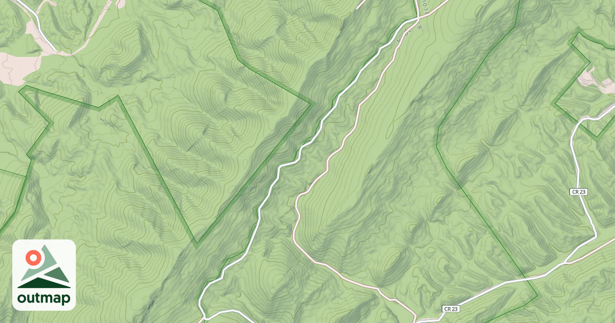 Map of BEAVER LICK L.O.