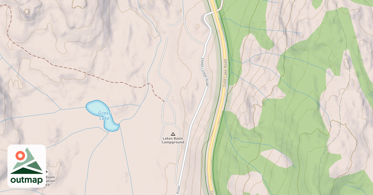 Map of LAKES BASIN CG