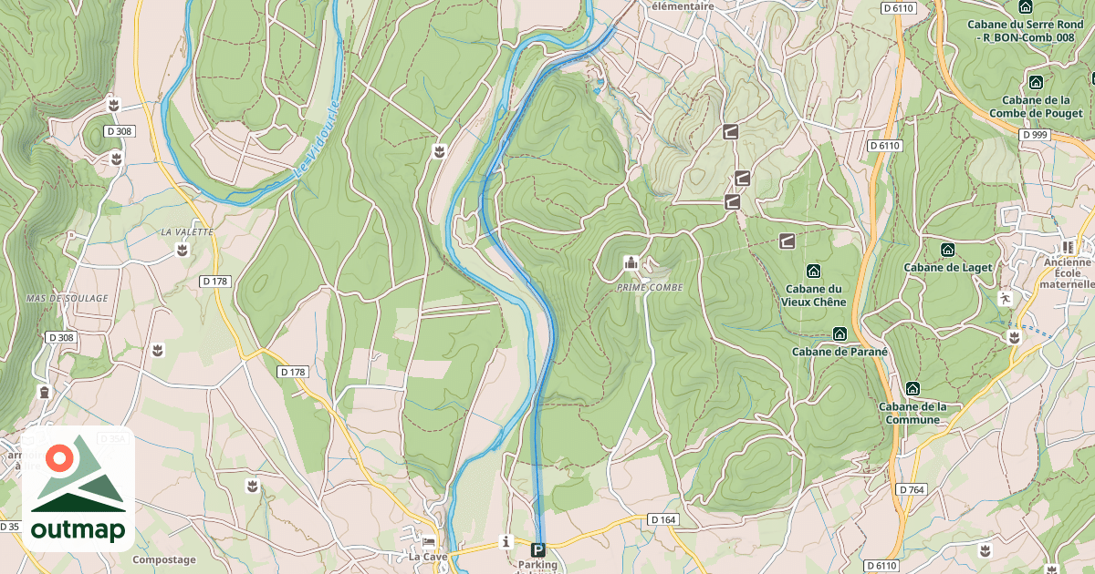 Map of Future voie verte Fontanès - Vic le Fesq