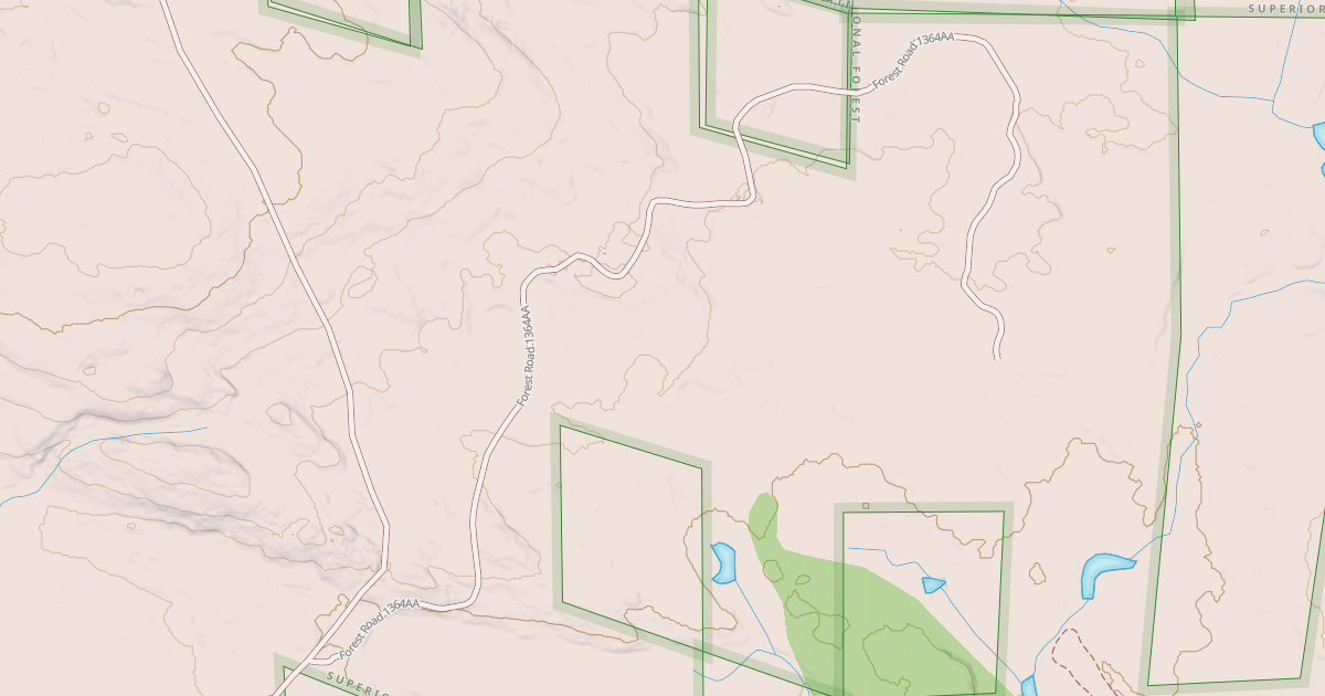 Map preview of ELBOW CREEK SPUR AA