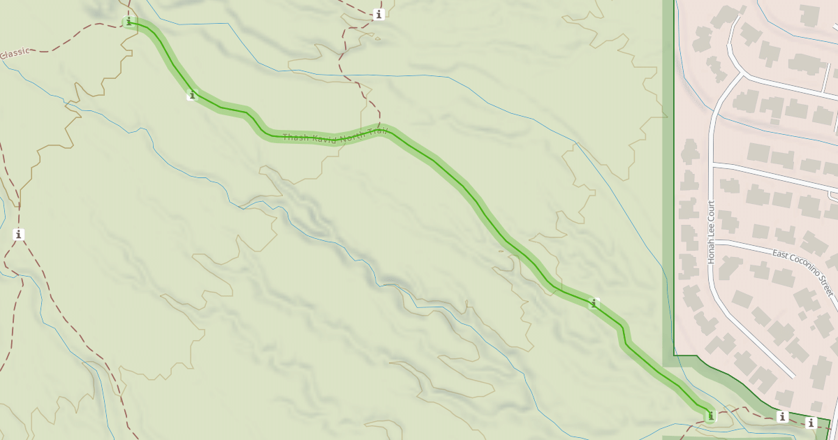Map preview of Thash Kavid North Trail