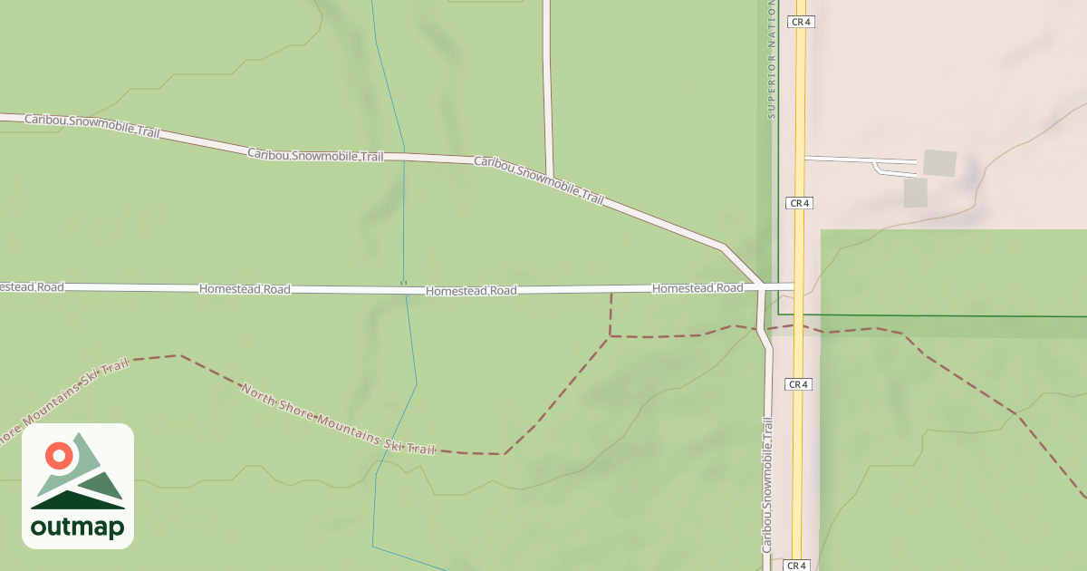 Map of CARIBOU TRAIL SPUR L