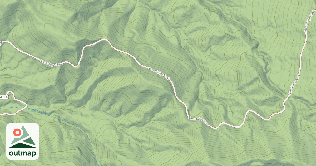 Map of BURNT RIDGE