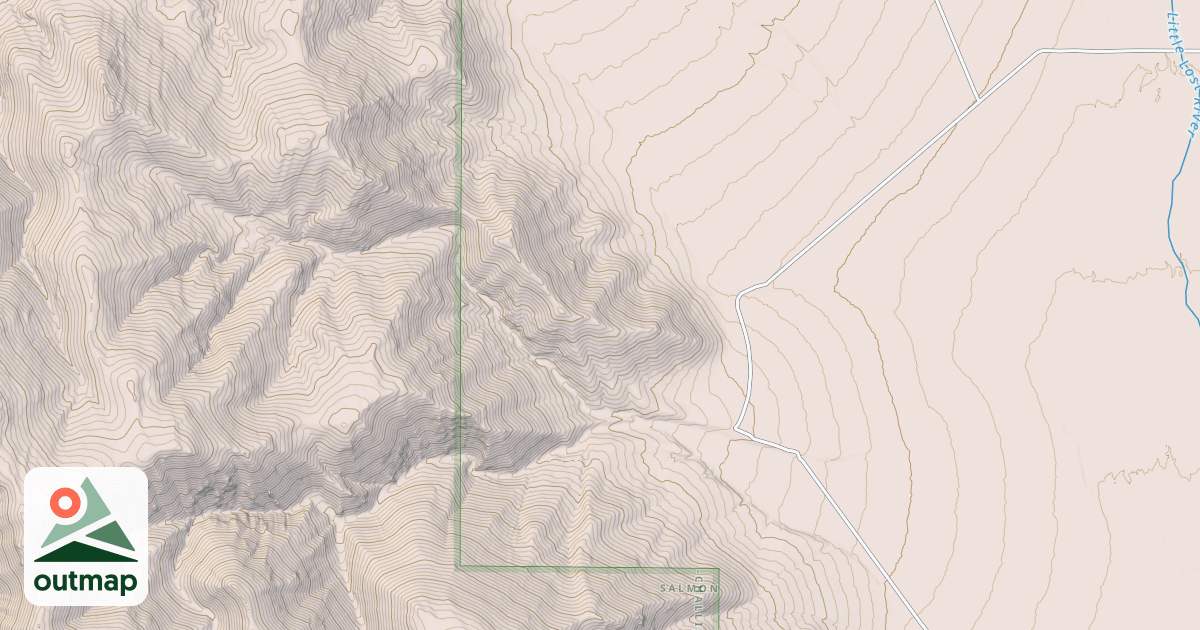 Map of SANDS CANYON - BIRD CANYON