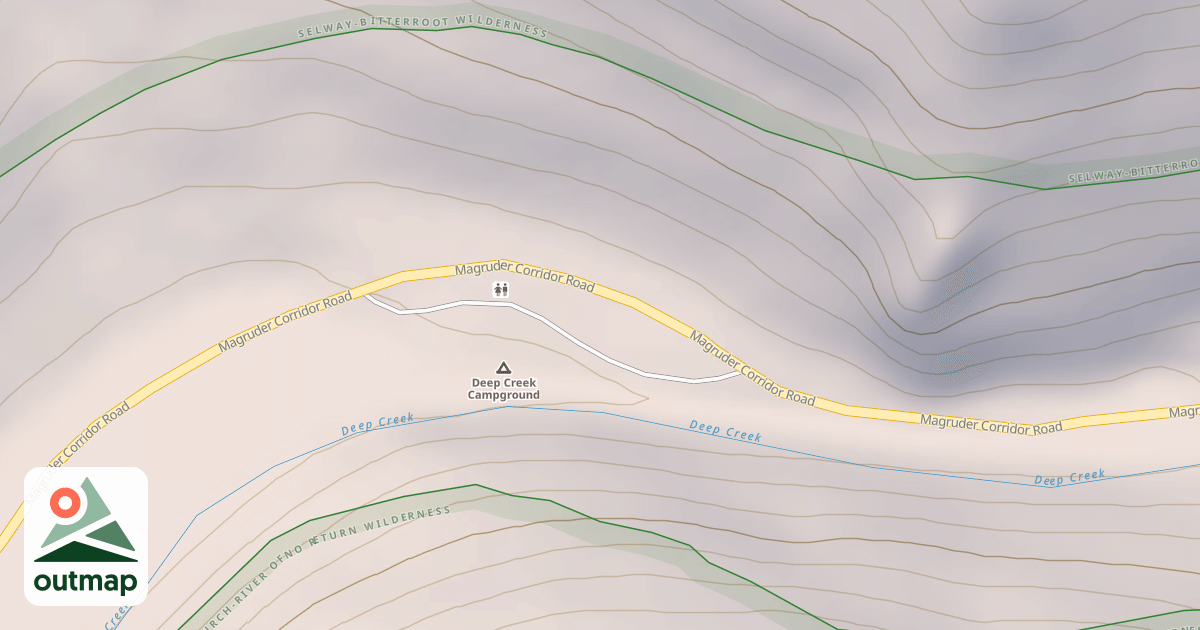 Map of (FDR) DEEP CREEK CAMPGROUND