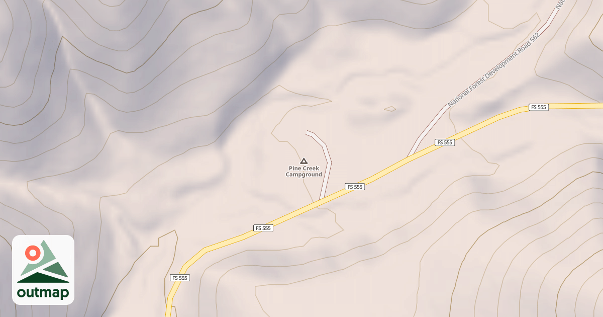 Map of EAST FORK PINE CREEK DISPERSED