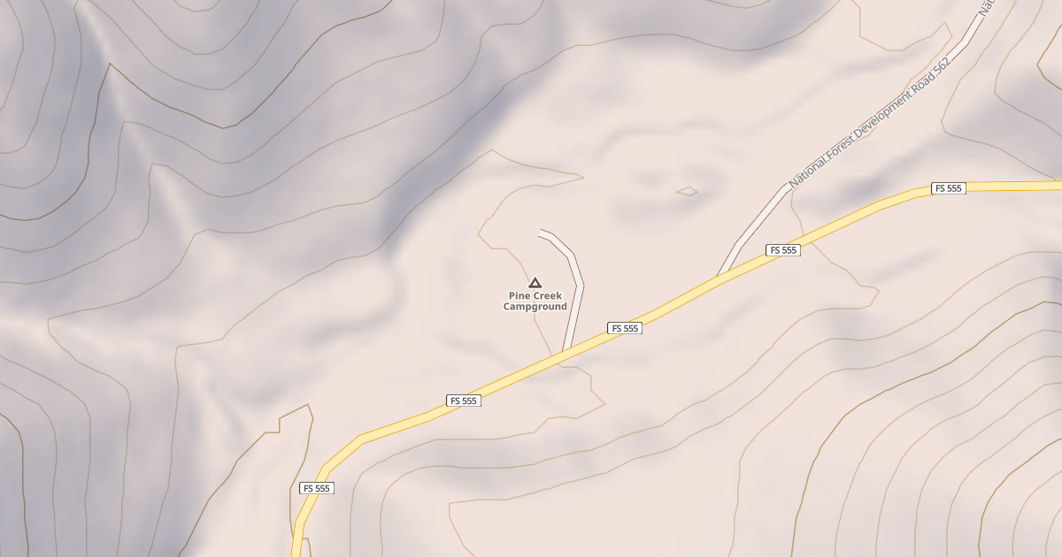 Map preview of EAST FORK PINE CREEK DISPERSED