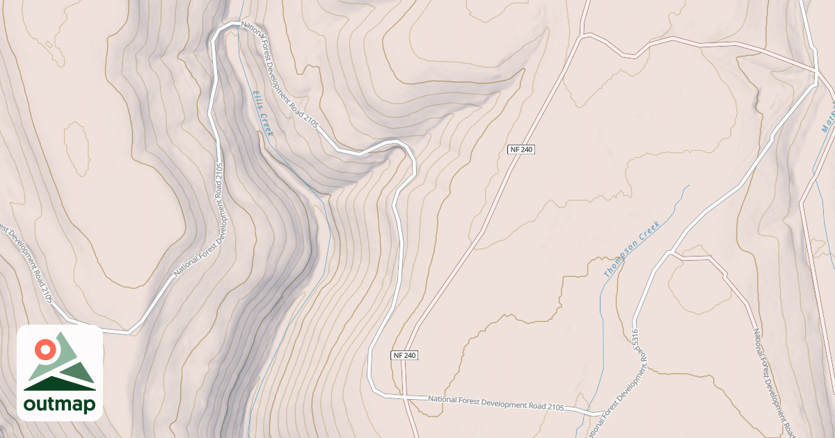 Map of EAST WEST ROAD