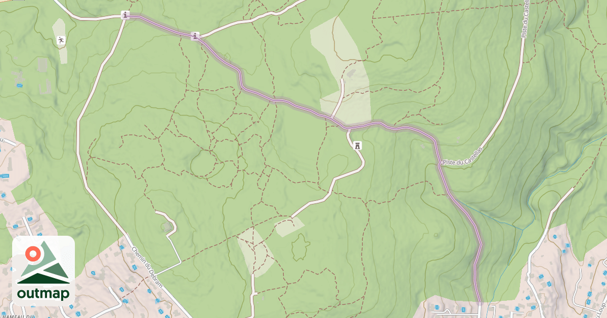 Map of Chemin de Notre-Dame aux Terres Blanches