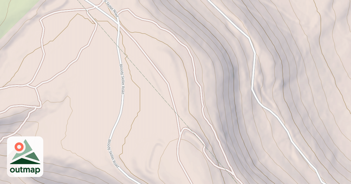 Map of Bloody Skillet ATV Trail