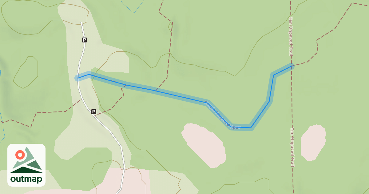 Map of Purple Unpaved Spur