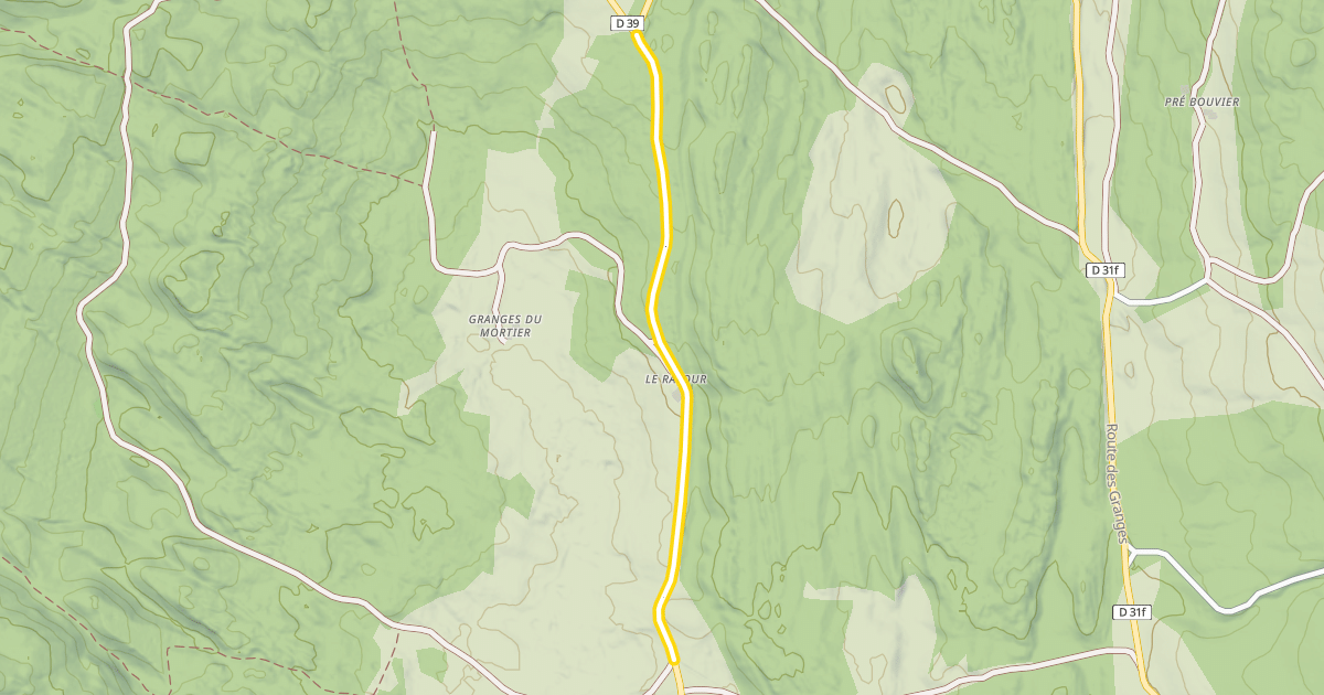 Map preview of Route de la Chandeleuse