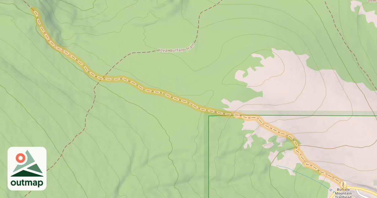 Map of Buffalo Cabin Trail